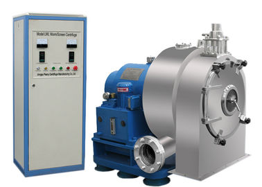 El gusano del empujador de PWC centrifuga la máquina farmacéutica de filtración de descarga horizontal