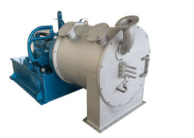 Centrifugadora de canasta continua de 2 etapas, centrifugadora de empujador para la separación de sal